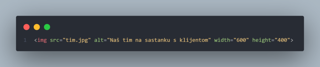 oznaka za sliku