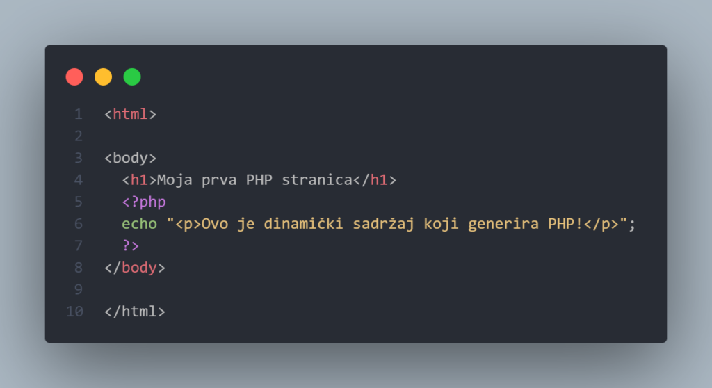 php web stranica